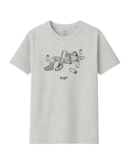 Camiseta 100% Larger Beer. L 92