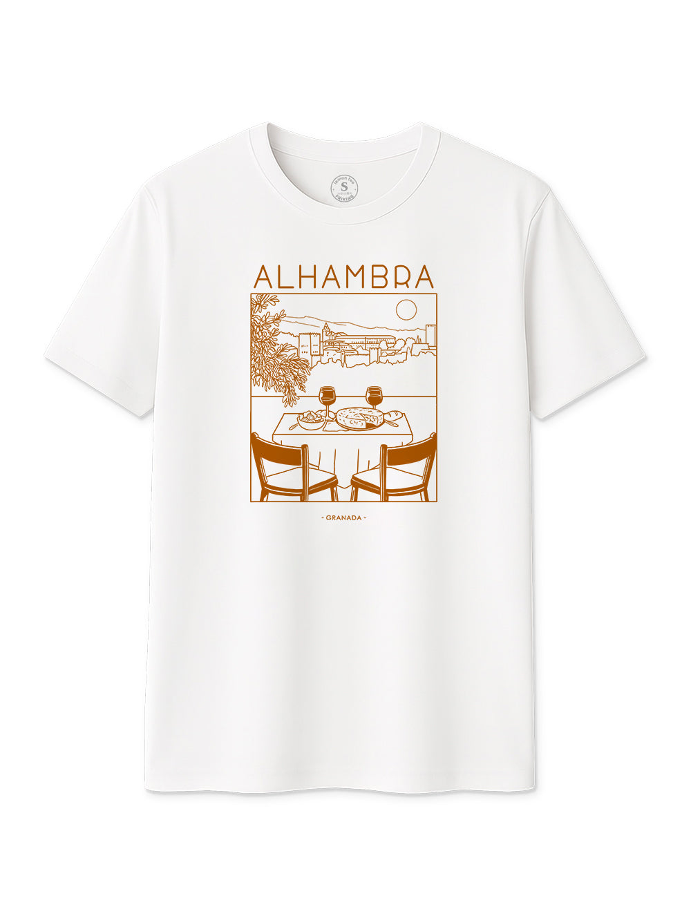 Camiseta Vista a la Alhambra. L 93