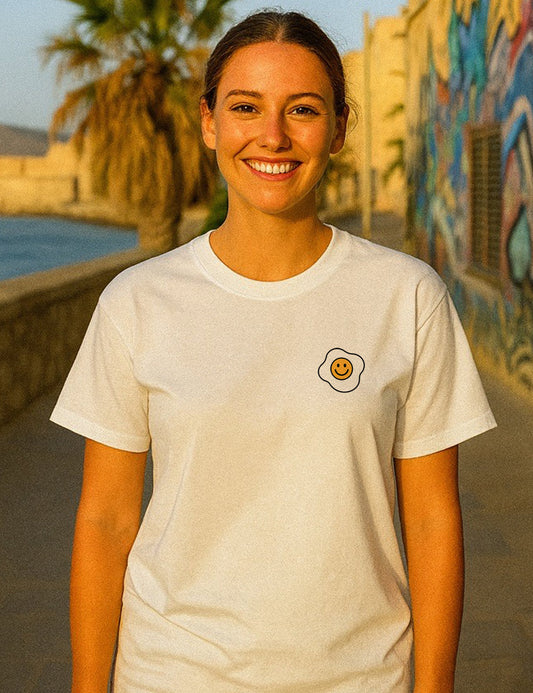 Camiseta Huevo feliz. L 820 LTE