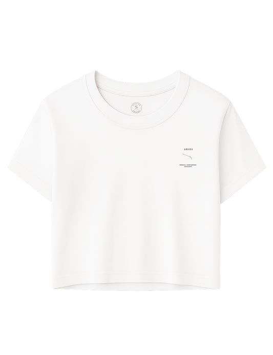 Camiseta Crop Aries Clasic. L 558
