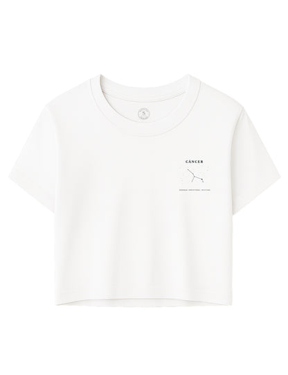 Camiseta Crop Cáncer Clasic. L 559