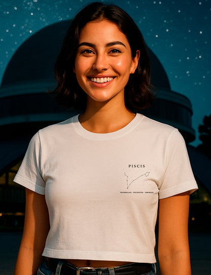 Camiseta Crop Piscis Clasic. L 553