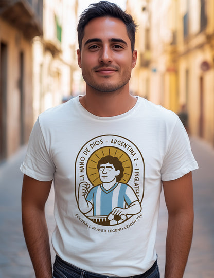 Camiseta La mano de Dios. Homenaje. L 591