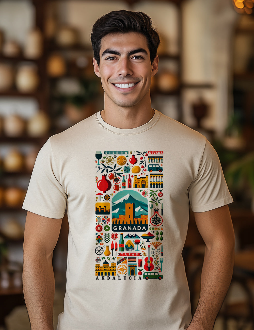 Camiseta  Granada Icons. L 211
