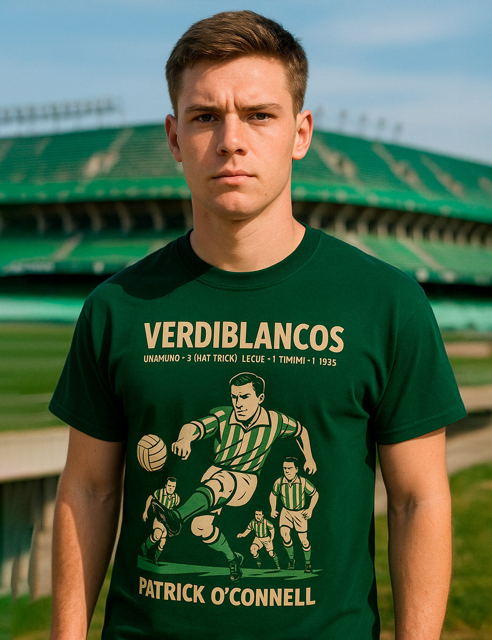 Camiseta Patrick O´connell Verdiblanco. L 575