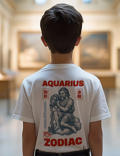 Camiseta Aquarius Zodiac. L 569 Kids