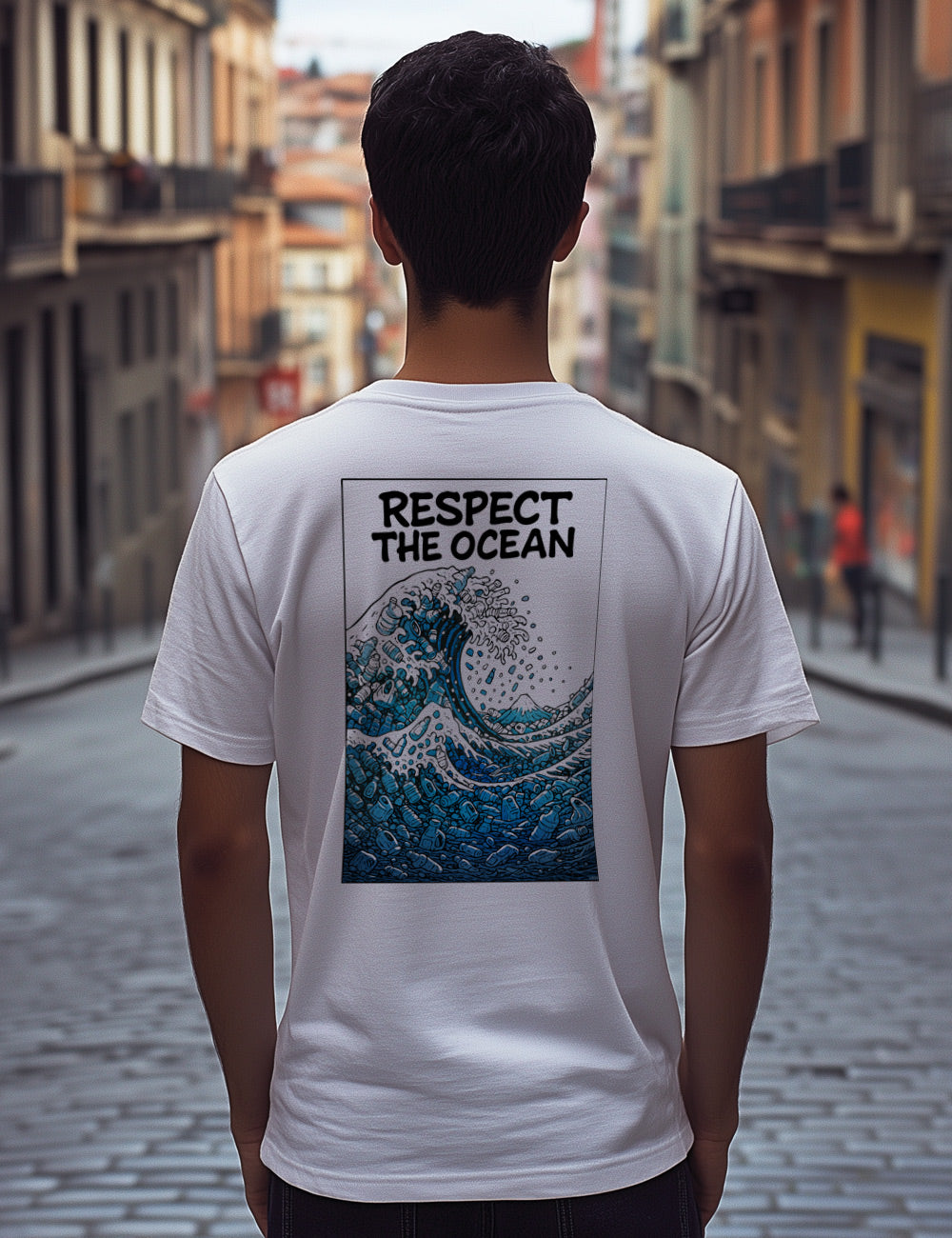 Camiseta Respect the ocean. L 503