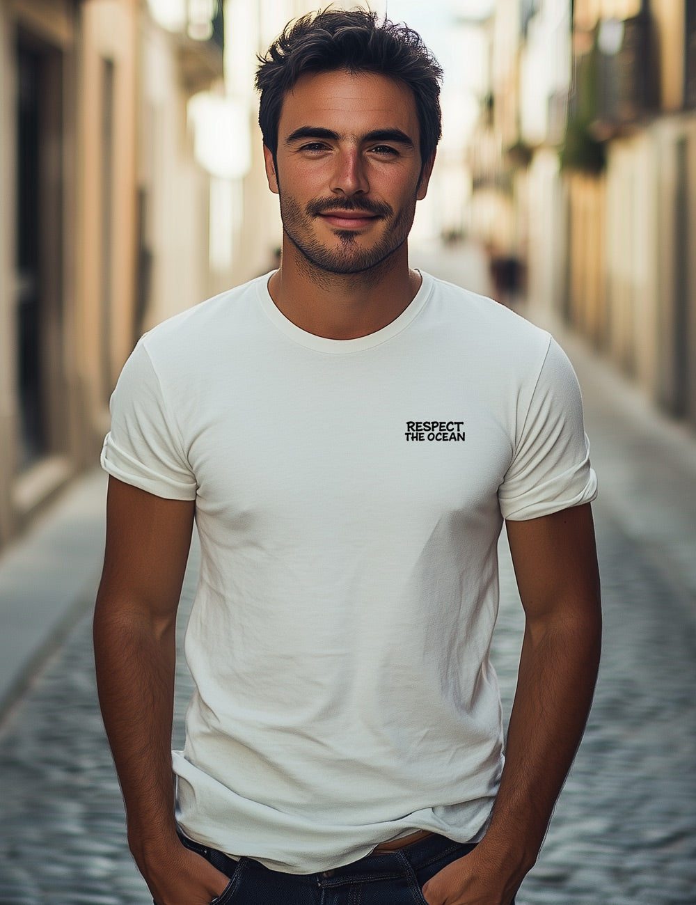 Camiseta Respect the ocean. L 503