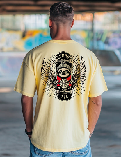 Camiseta Sloth Lemon. L 43 (Oversize)