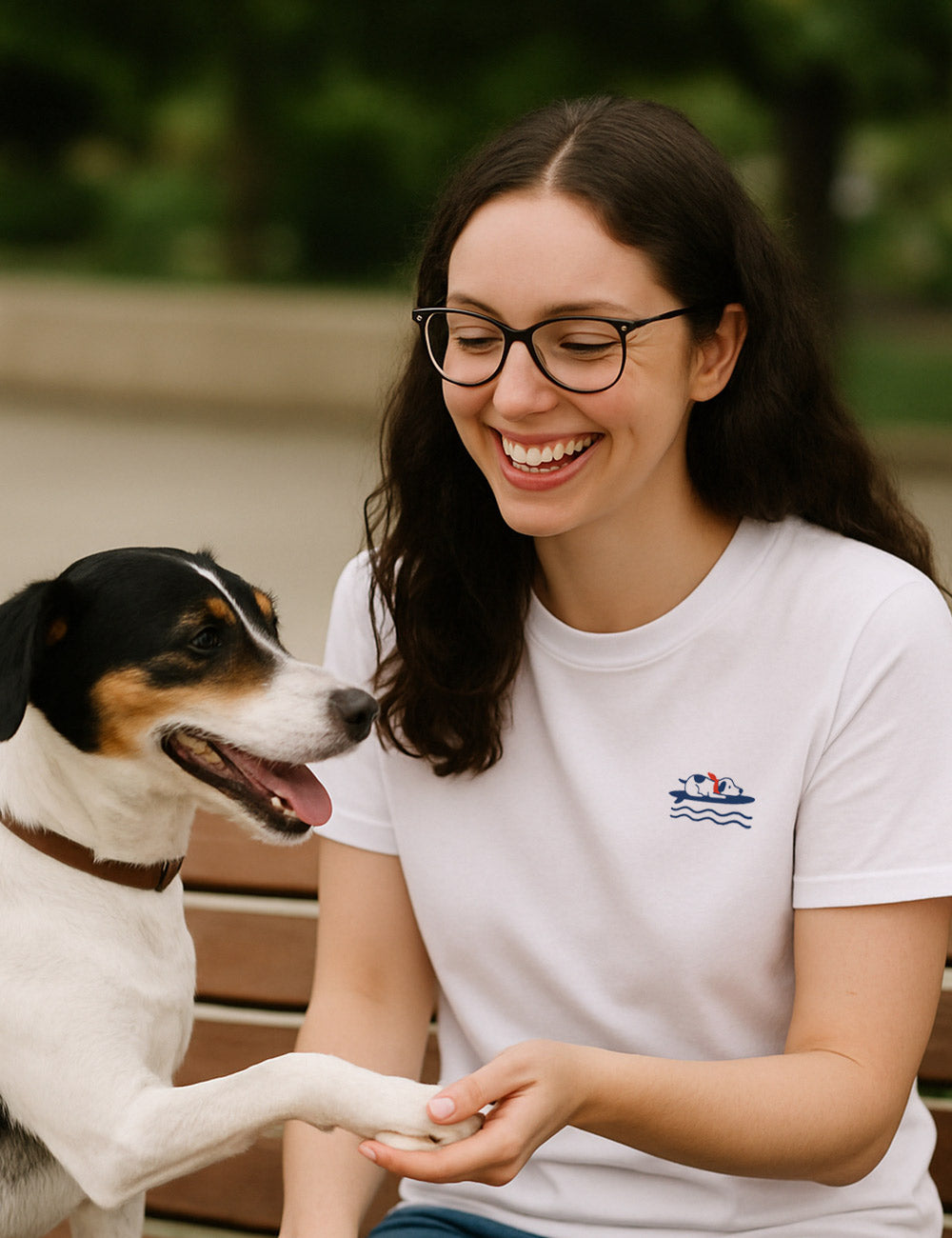 Camiseta Dog Surfing. L 837 LTE