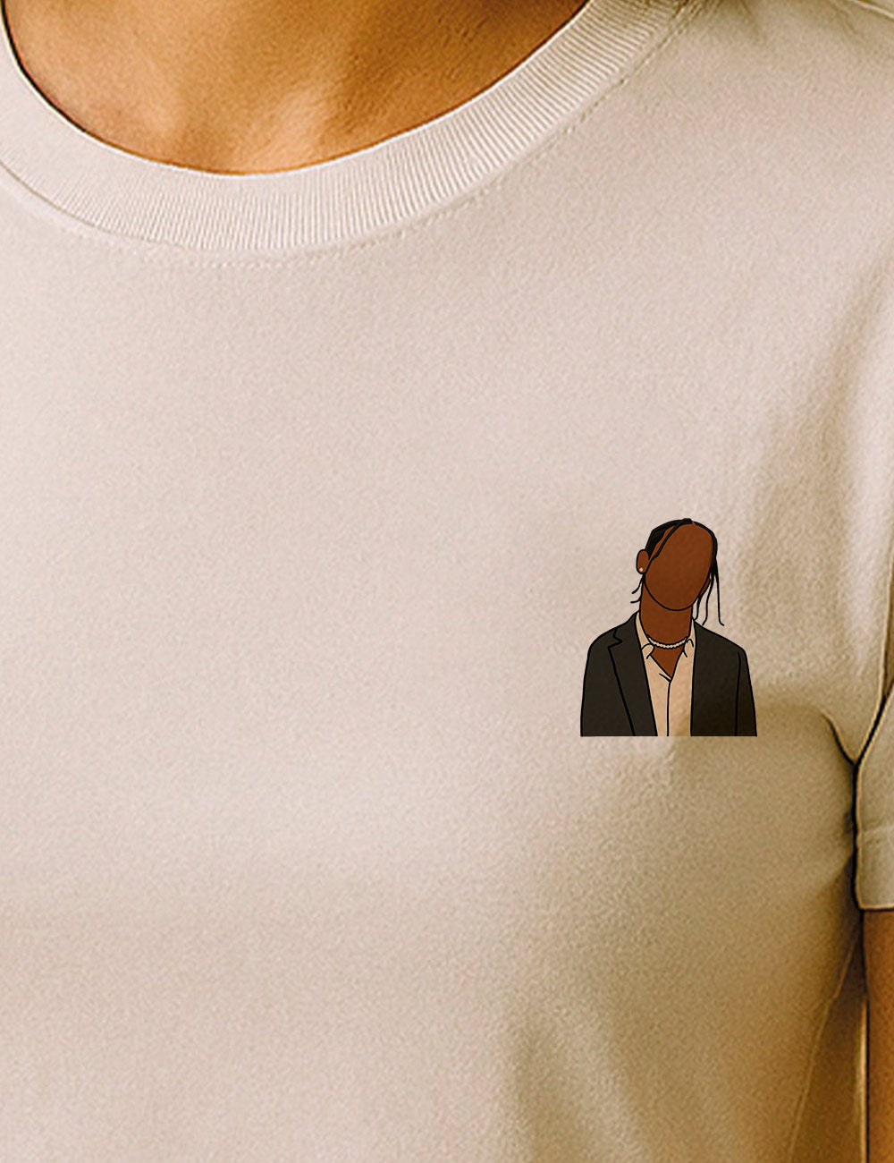 Camiseta Travis Scott tribute fan.  L 898 LTE