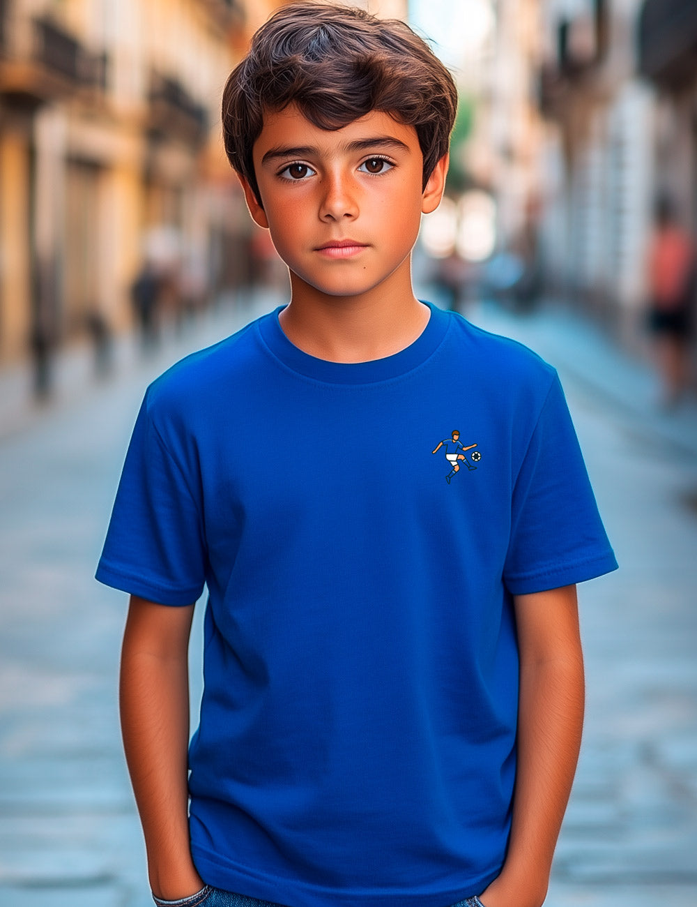 Camiseta Pases Oviedo primera. L 646 Kids