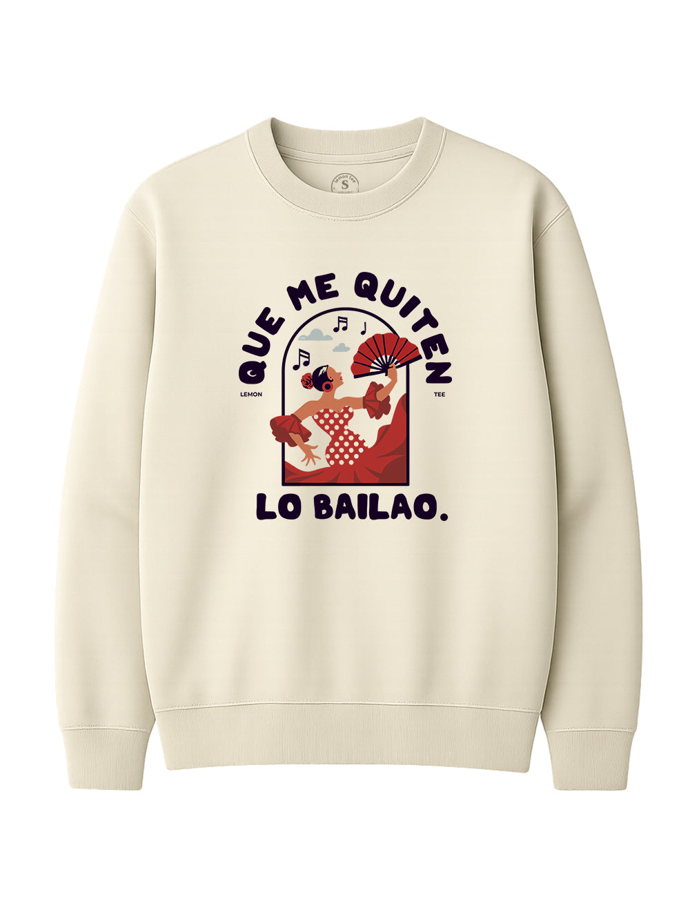 Sudadera Que me quiten lo bailao. L 335s
