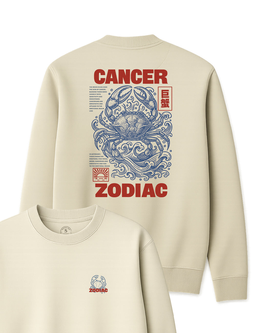 Sudadera Cancer Zodiac. L 562s