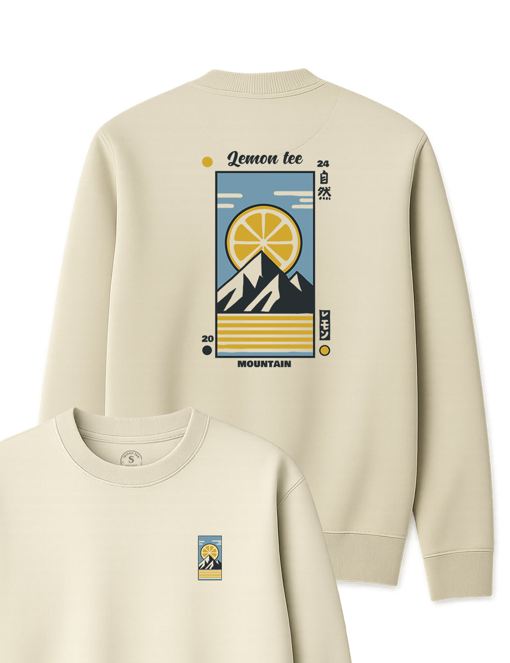 Sudadera Mountain nature lemon. L 56