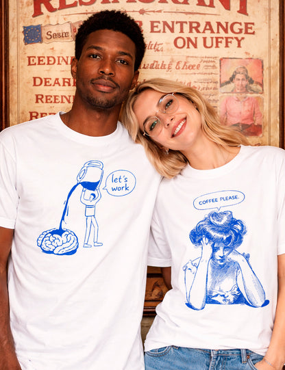 Camiseta Coffee Please. L 1405.