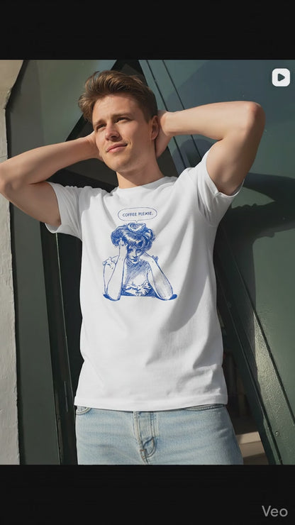 Camiseta Coffee Please. L 1405.